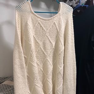 White American eagle sweater